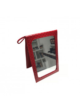 MIROIR DOUBLE ROUGE